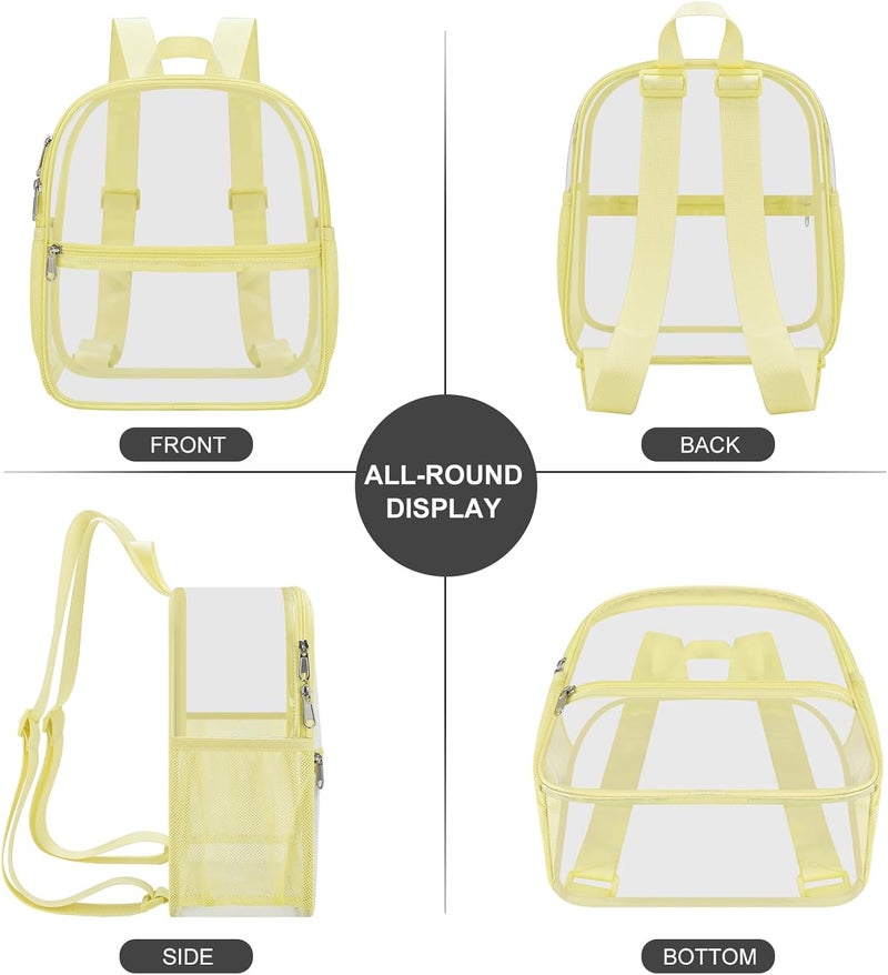 USPECLARE Clear Backpack Stadium Approved 12X11x6, Waterproof Clear Bag Stadium Backpack for Concert Work Sport Event - Image 5